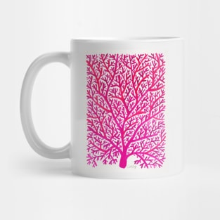 fan coral pink ombre Mug